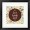 Framed Art Live Laugh Love Retro Floral White Wall Decor 18x24 Artwork